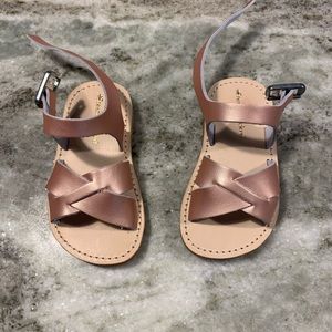 Freshly picked rose gold sandals